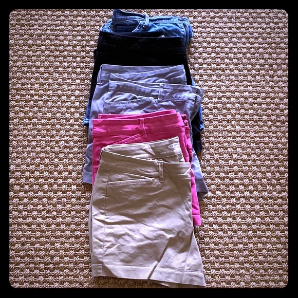 Old Navy Pants - Lot of 5 Old Navy SZ 8 shorts  5” length